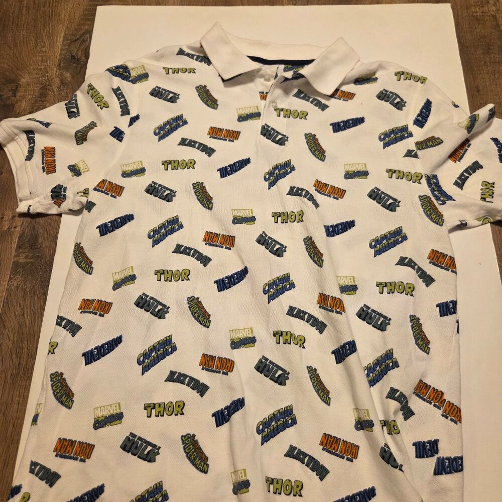 Marvel Men's Polo Shirt - Size Large